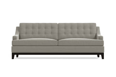 Bannister Velvet Queen Size Sleeper Sofa :: Leg Finish: Espresso / Sleeper Option: Memory Foam Mattress