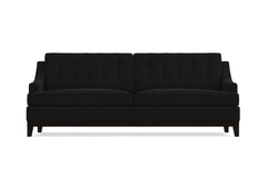 Bannister Velvet Queen Size Sleeper Sofa :: Leg Finish: Espresso / Sleeper Option: Memory Foam Mattress