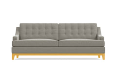 Bannister Velvet Queen Size Sleeper Sofa :: Leg Finish: Natural / Sleeper Option: Memory Foam Mattress