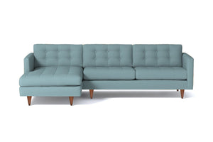 Beverly 2pc Sectional Sofa :: Leg Finish: Pecan / Configuration: LAF - Chaise on the Left