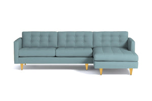 Beverly 2pc Sectional Sofa :: Leg Finish: Natural / Configuration: RAF - Chaise on the Right