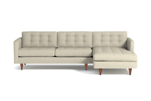 Beverly 2pc Sectional Sofa :: Leg Finish: Pecan / Configuration: RAF - Chaise on the Right