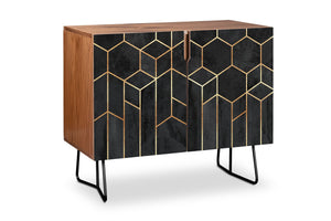 Black Hexagons Credenza by Elisabeth Fredriksson