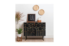 Black Hexagons Credenza by Elisabeth Fredriksson