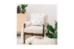 Bloom Field Peach Toss Pillow by Mpgmb
