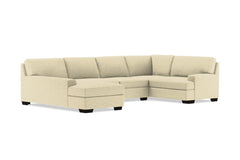 Bradbury 3pc Sectional Sofa :: Leg Finish: Espresso / Configuration: LAF - Chaise on the Left