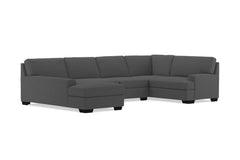 Bradbury 3pc Sectional Sofa :: Leg Finish: Espresso / Configuration: LAF - Chaise on the Left