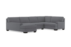 Bradbury 3pc Sectional Sofa :: Leg Finish: Espresso / Configuration: LAF - Chaise on the Left