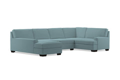 Bradbury 3pc Sectional Sofa :: Leg Finish: Espresso / Configuration: LAF - Chaise on the Left