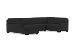 Bradbury 3pc Sectional Sofa :: Leg Finish: Espresso / Configuration: LAF - Chaise on the Left
