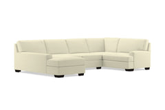 Bradbury 3pc Sectional Sofa :: Leg Finish: Espresso / Configuration: LAF - Chaise on the Left
