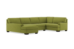 Bradbury 3pc Sectional Sofa :: Leg Finish: Espresso / Configuration: LAF - Chaise on the Left