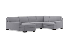 Bradbury 3pc Sectional Sofa :: Leg Finish: Espresso / Configuration: LAF - Chaise on the Left