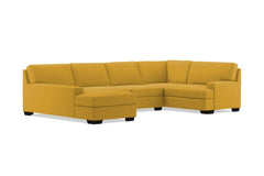 Bradbury 3pc Sectional Sofa :: Leg Finish: Espresso / Configuration: LAF - Chaise on the Left