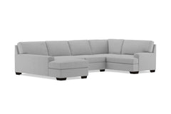 Bradbury 3pc Sectional Sofa :: Leg Finish: Espresso / Configuration: LAF - Chaise on the Left