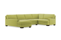 Bradbury 3pc Sectional Sofa :: Leg Finish: Espresso / Configuration: LAF - Chaise on the Left