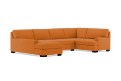 Bradbury 3pc Sectional Sofa :: Leg Finish: Espresso / Configuration: LAF - Chaise on the Left