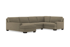 Bradbury 3pc Sectional Sofa :: Leg Finish: Espresso / Configuration: LAF - Chaise on the Left