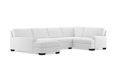 Bradbury 3pc Sectional Sofa :: Leg Finish: Espresso / Configuration: LAF - Chaise on the Left