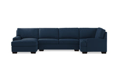 Bradbury 3pc Sectional Sofa :: Leg Finish: Espresso / Configuration: LAF - Chaise on the Left