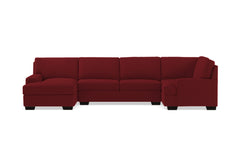 Bradbury 3pc Sectional Sofa :: Leg Finish: Espresso / Configuration: LAF - Chaise on the Left