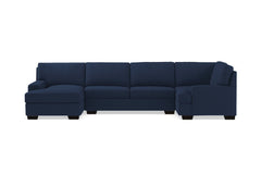 Bradbury 3pc Sectional Sofa :: Leg Finish: Espresso / Configuration: LAF - Chaise on the Left