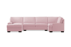Bradbury 3pc Sectional Sofa :: Leg Finish: Espresso / Configuration: LAF - Chaise on the Left
