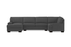 Bradbury 3pc Sectional Sofa :: Leg Finish: Espresso / Configuration: LAF - Chaise on the Left