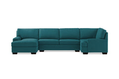Bradbury 3pc Sectional Sofa :: Leg Finish: Espresso / Configuration: LAF - Chaise on the Left