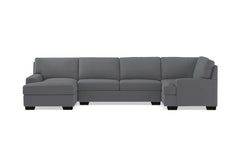 Bradbury 3pc Sectional Sofa :: Leg Finish: Espresso / Configuration: LAF - Chaise on the Left