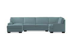 Bradbury 3pc Sectional Sofa :: Leg Finish: Espresso / Configuration: LAF - Chaise on the Left