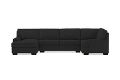 Bradbury 3pc Sectional Sofa :: Leg Finish: Espresso / Configuration: LAF - Chaise on the Left