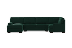 Bradbury 3pc Sectional Sofa :: Leg Finish: Espresso / Configuration: LAF - Chaise on the Left