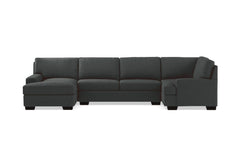 Bradbury 3pc Sectional Sofa :: Leg Finish: Espresso / Configuration: LAF - Chaise on the Left