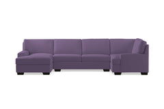 Bradbury 3pc Sectional Sofa :: Leg Finish: Espresso / Configuration: LAF - Chaise on the Left