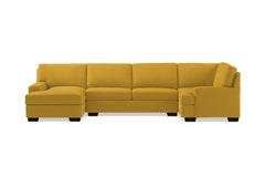 Bradbury 3pc Sectional Sofa :: Leg Finish: Espresso / Configuration: LAF - Chaise on the Left