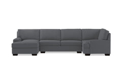 Bradbury 3pc Sectional Sofa :: Leg Finish: Espresso / Configuration: LAF - Chaise on the Left