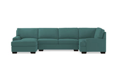 Bradbury 3pc Sectional Sofa :: Leg Finish: Espresso / Configuration: LAF - Chaise on the Left