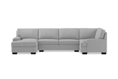 Bradbury 3pc Sectional Sofa :: Leg Finish: Espresso / Configuration: LAF - Chaise on the Left