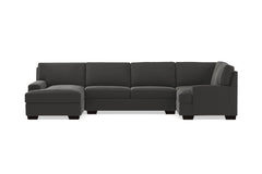 Bradbury 3pc Sectional Sofa :: Leg Finish: Espresso / Configuration: LAF - Chaise on the Left