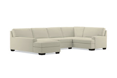 Bradbury 3pc Sectional Sofa :: Leg Finish: Espresso / Configuration: LAF - Chaise on the Left