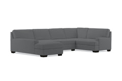 Bradbury 3pc Sectional Sofa :: Leg Finish: Espresso / Configuration: LAF - Chaise on the Left