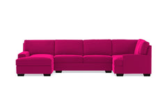 Bradbury 3pc Sectional Sofa :: Leg Finish: Espresso / Configuration: LAF - Chaise on the Left