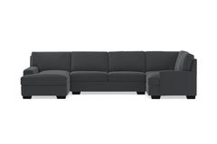 Bradbury 3pc Sectional Sofa :: Leg Finish: Espresso / Configuration: LAF - Chaise on the Left