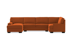 Bradbury 3pc Sectional Sofa :: Leg Finish: Espresso / Configuration: LAF - Chaise on the Left
