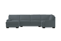Bradbury 3pc Sectional Sofa :: Leg Finish: Espresso / Configuration: LAF - Chaise on the Left
