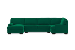 Bradbury 3pc Sectional Sofa :: Leg Finish: Espresso / Configuration: LAF - Chaise on the Left
