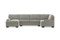 Bradbury 3pc Sectional Sofa :: Leg Finish: Espresso / Configuration: LAF - Chaise on the Left