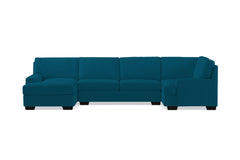 Bradbury 3pc Sectional Sofa :: Leg Finish: Espresso / Configuration: LAF - Chaise on the Left