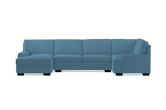 Bradbury 3pc Sectional Sofa :: Leg Finish: Espresso / Configuration: LAF - Chaise on the Left